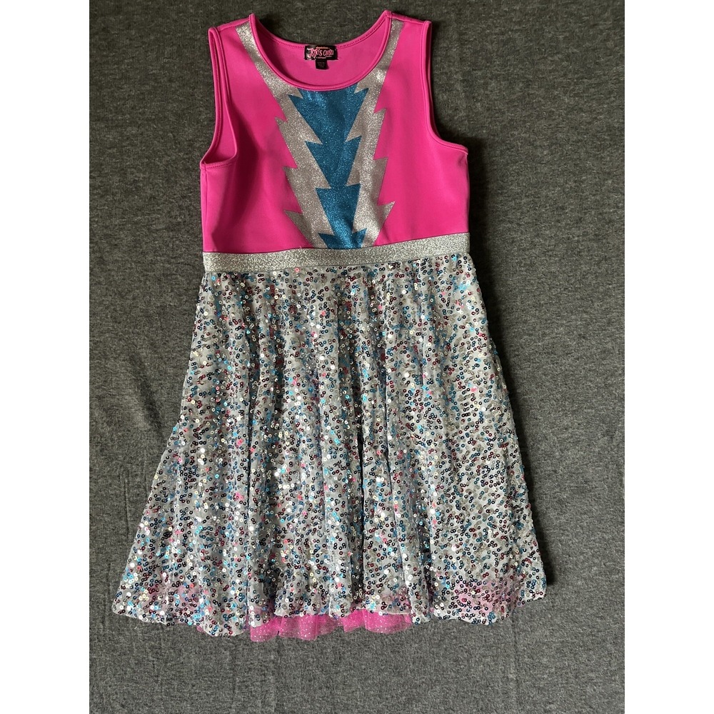 JoJo s Dress Girls Extra Large 14-16 Pink Sequin Birthday Party Dress